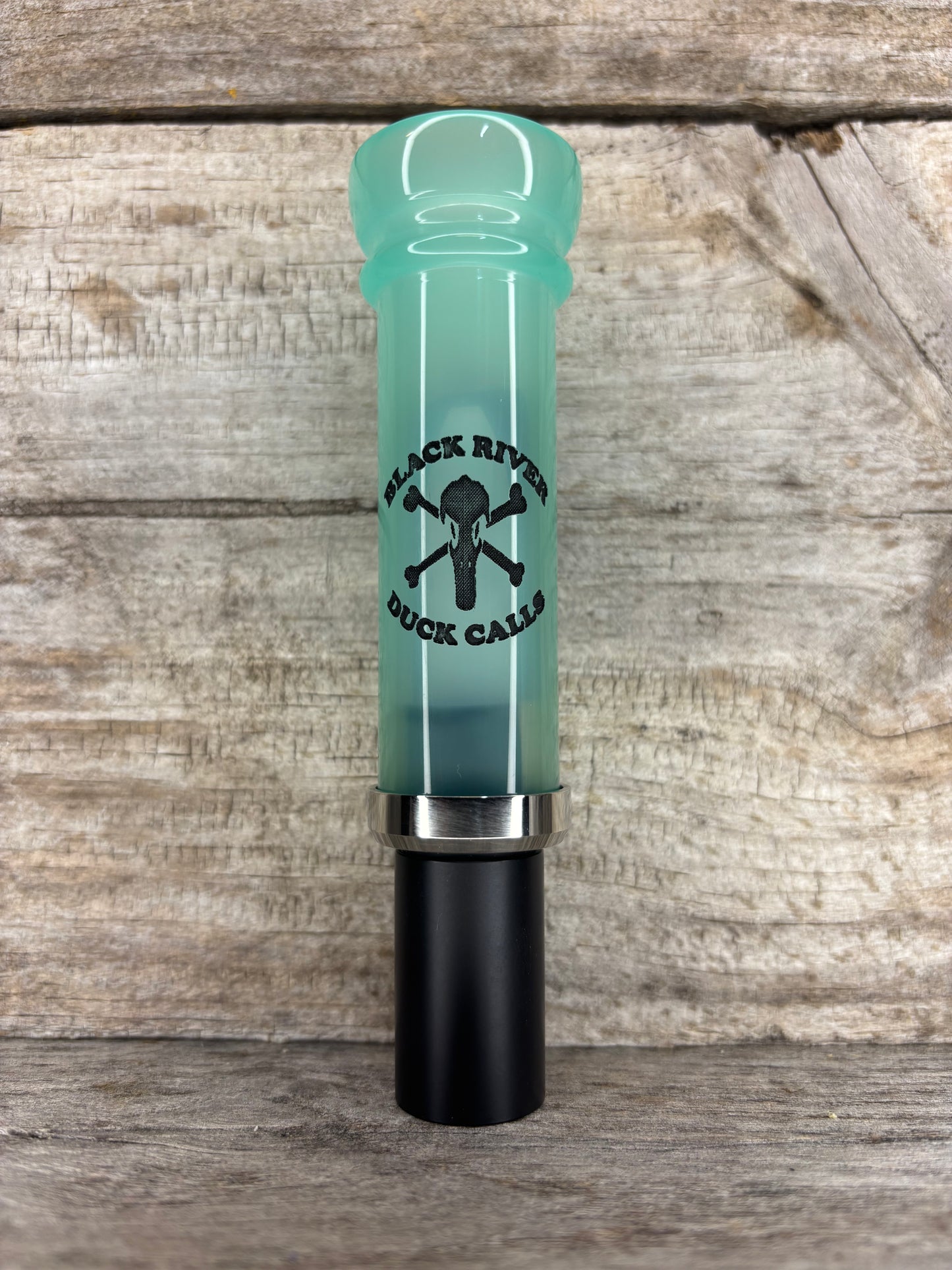 ACRYLIC KEYHOLE CUTDOWN W/CRACK RING (Jade/Black)