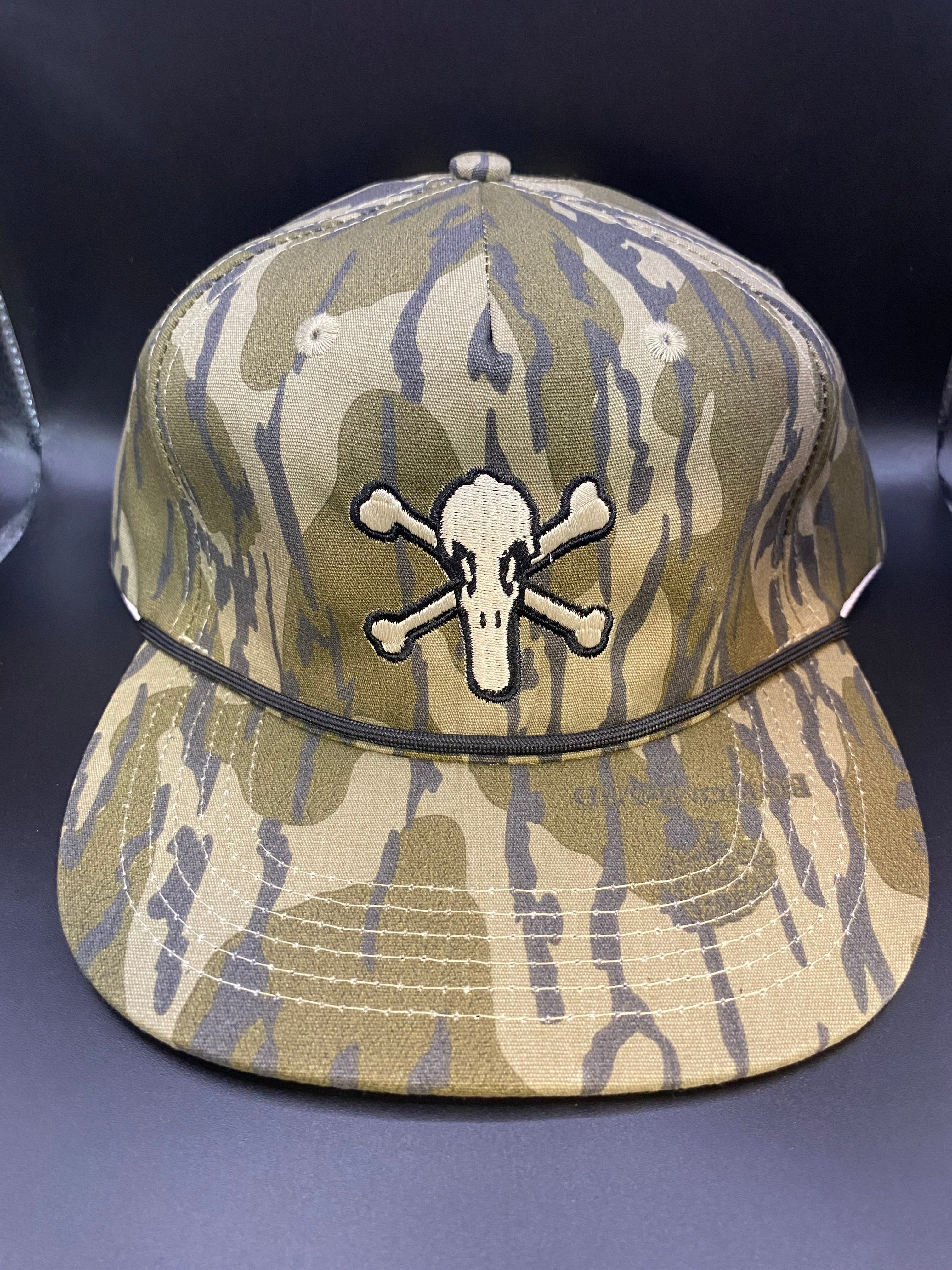 Duck Call Rope Bones Logo Bottomland Rope Cap – Black River Duck Calls