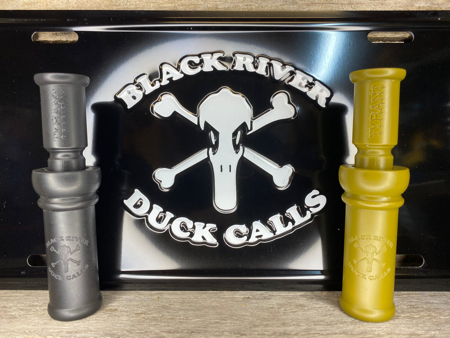 Tyrant Duck Call/License Plate Package